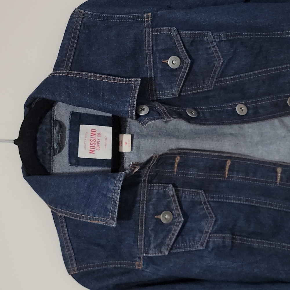 Mossimo Supply & Co. Crop denim jacket size Medium - Picture 2 of 3